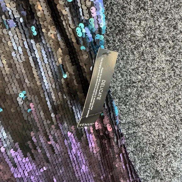 Venus Women's Size Large Multi Colored Sequin Dress - Picture 5 of 8